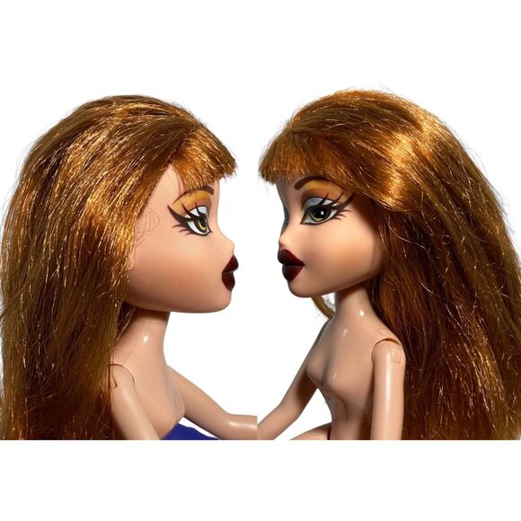 Bratz Meygan Xpress It 2002 Green Eyes Burgundy Lips Nude Doll Only MGA - Picture 7 of 12